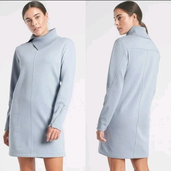 Athleta Cozy Karma Vela Sweat Shirt Dress NWT - Picture 1 of 16